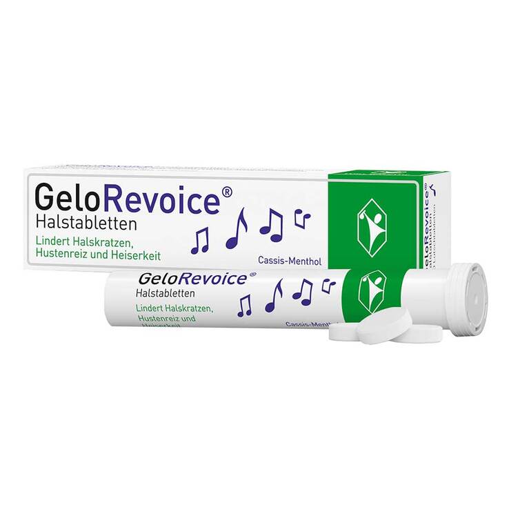 GeloRevoice Halstabletten Cassis-Menthol bei Heiserkeit & Stimmverlust, 20 St
