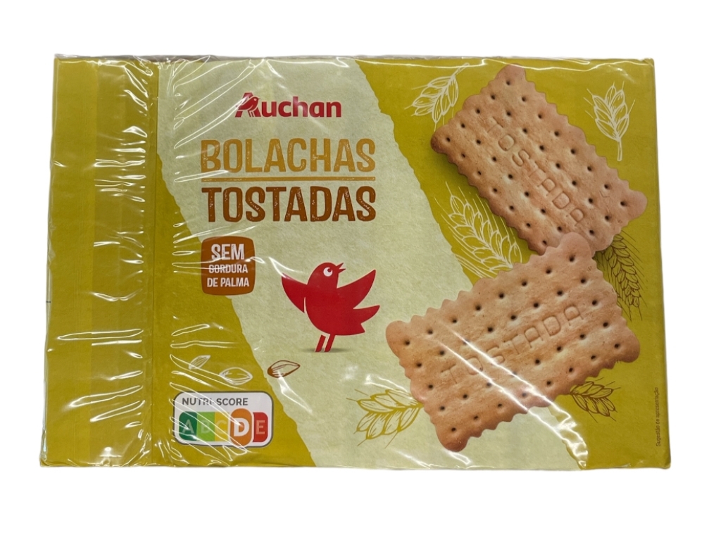 BOLACHA AUCHAN TOSTADA 4X200G