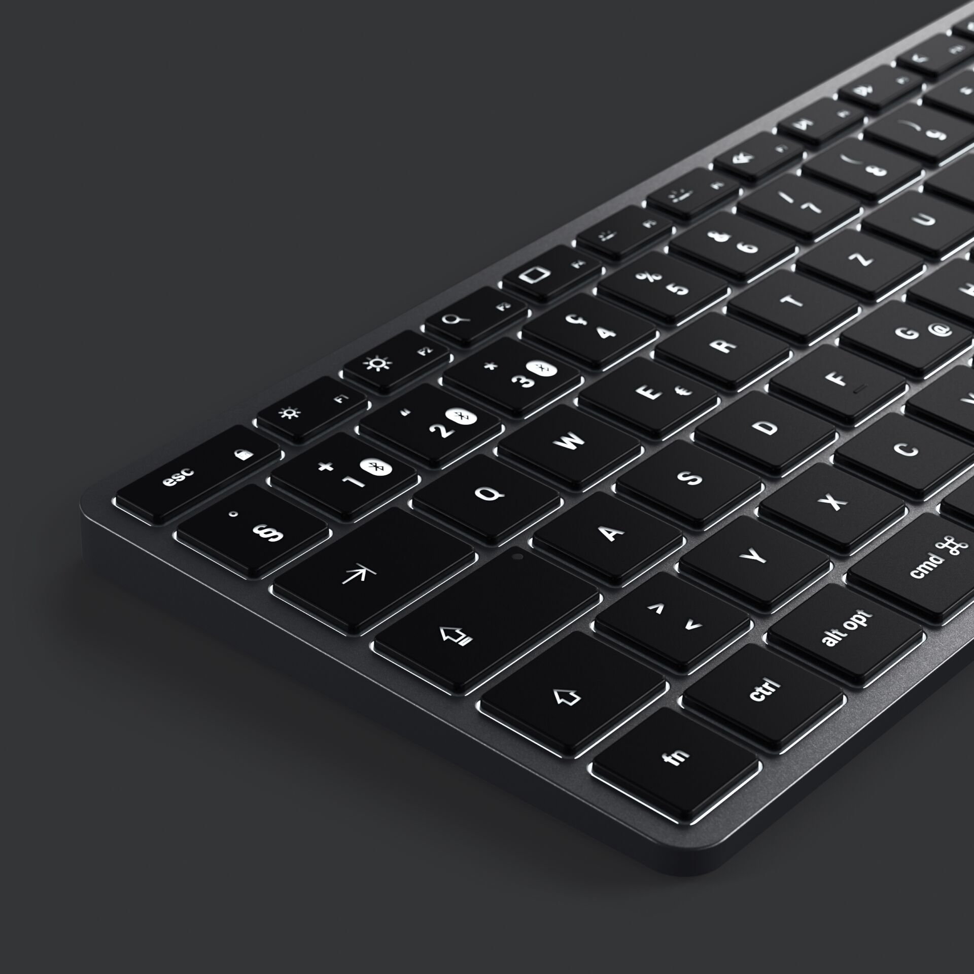 Slim X1 Bluetooth Aluminium Tastatur Keyboard Schweizer Layout (ST-BTSX1M-CH) - Space Grau