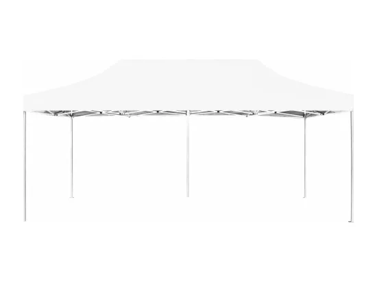 Tente de réception pliable Aluminium 6 x 3 m Blanc