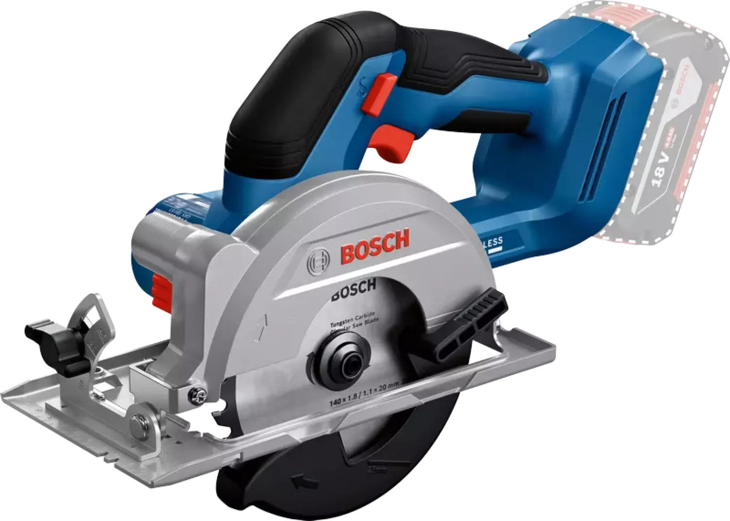 Bosch GKS 18V-51 18V accu Cirkelzaag body - 140 mm