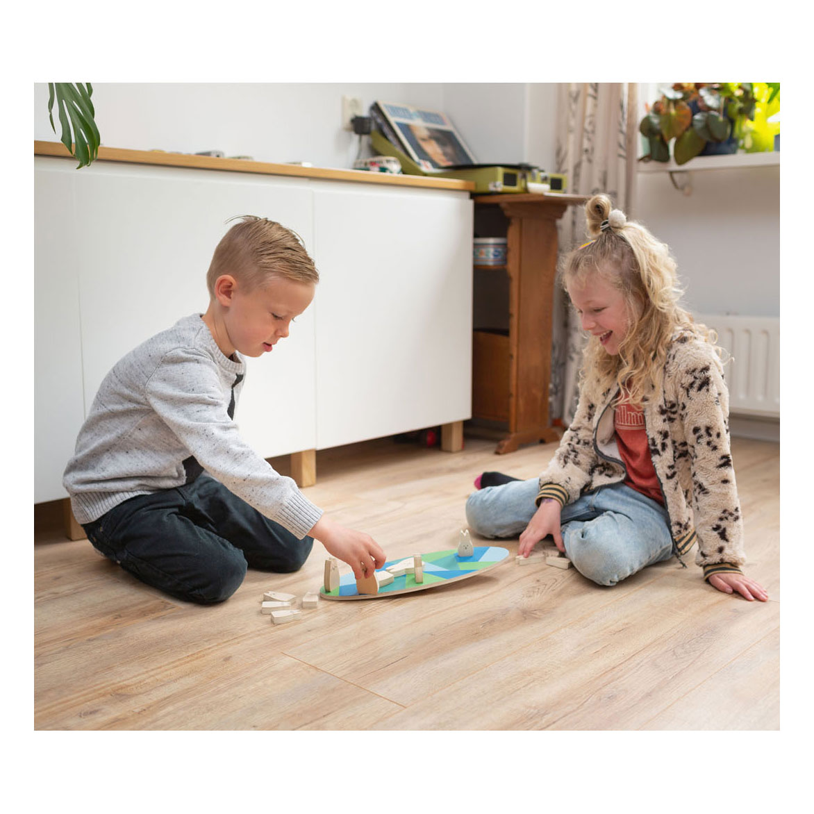 BS Toys Houten Balansspel Konijnen