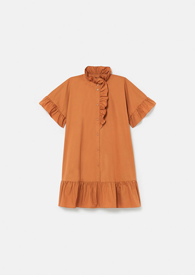 Robe Ripolinemarron en popeline