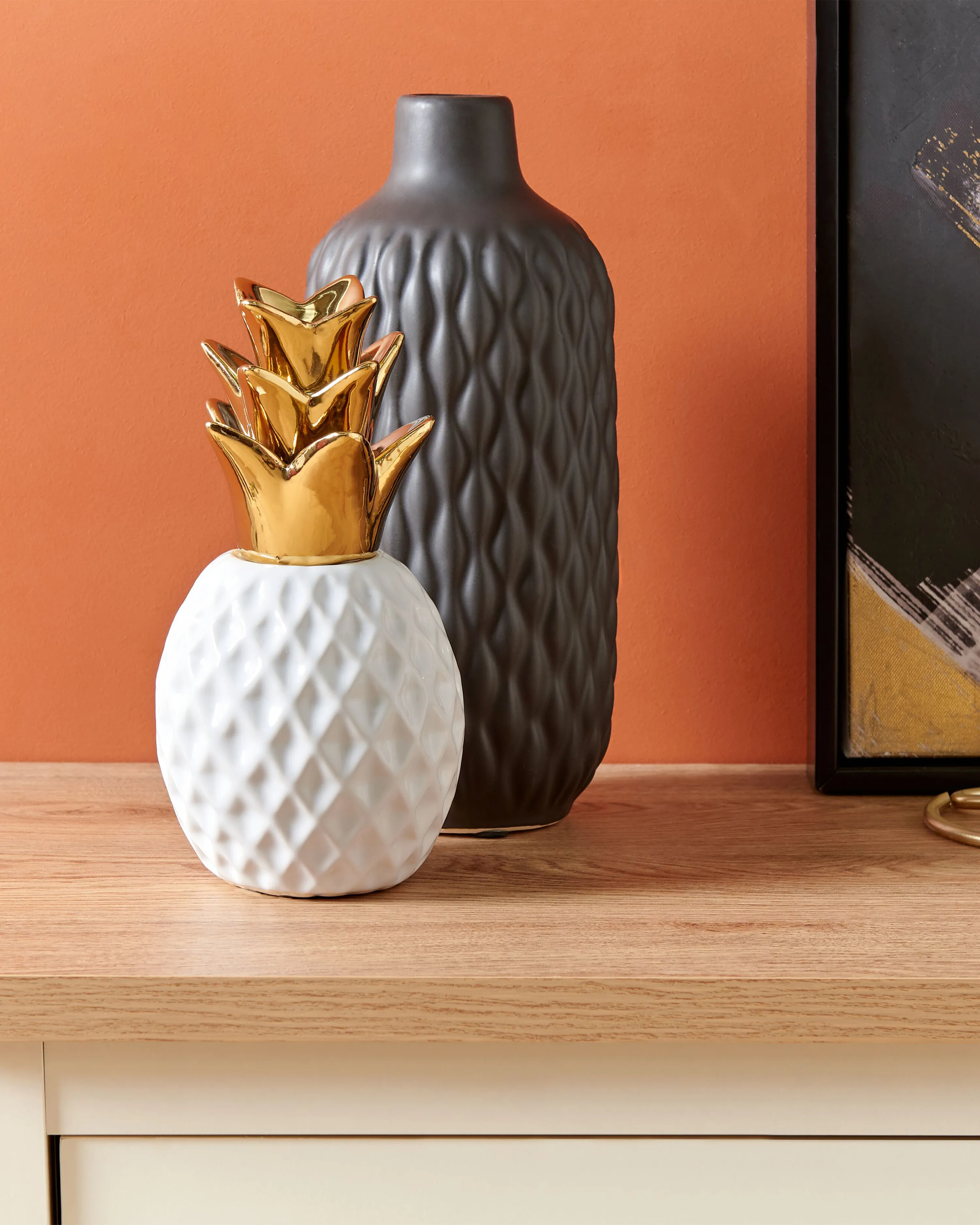 Figuur Ananas TYANA Keramiek Wit