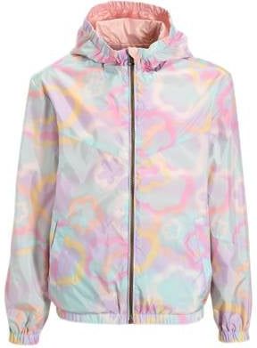 Orange Stars - Tussenjas - Roze - Omkeerbaar - Met Capuchon - Lange Mouwen