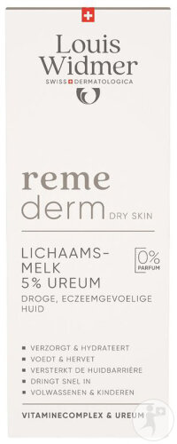 Louis Widmer Remederm Dry Skin Lait Corporel 5% Urée Sans Parfum 200ml