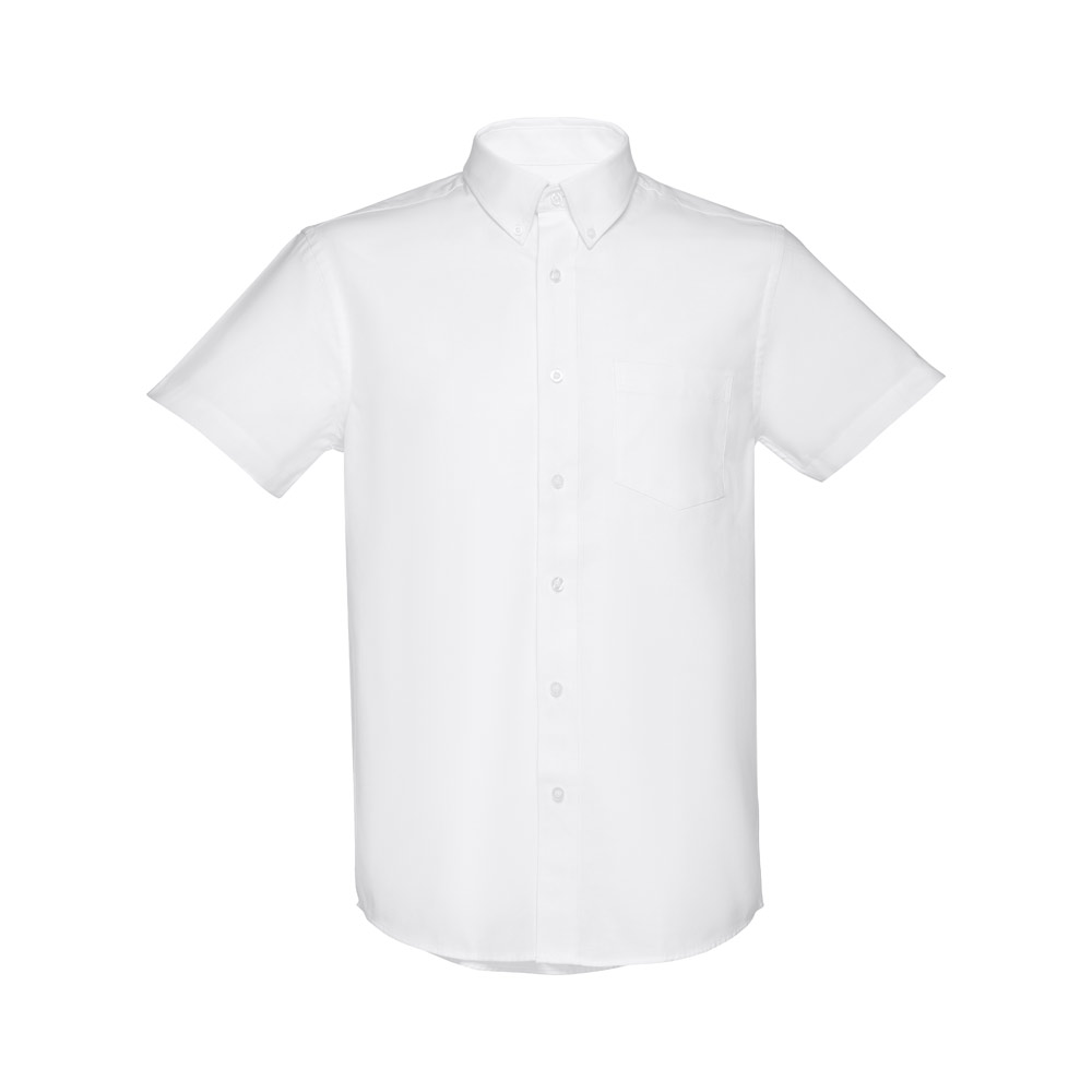 TH Clothes 30200 - Chemise oxford à manches courtes pour homme. Couleur blanche