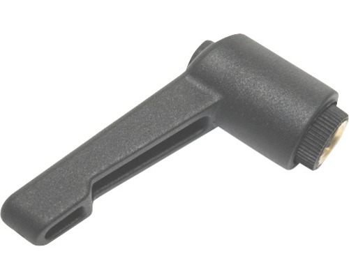 Klemhendel met moer R=78 M10 mm, zwart, 10 stuks