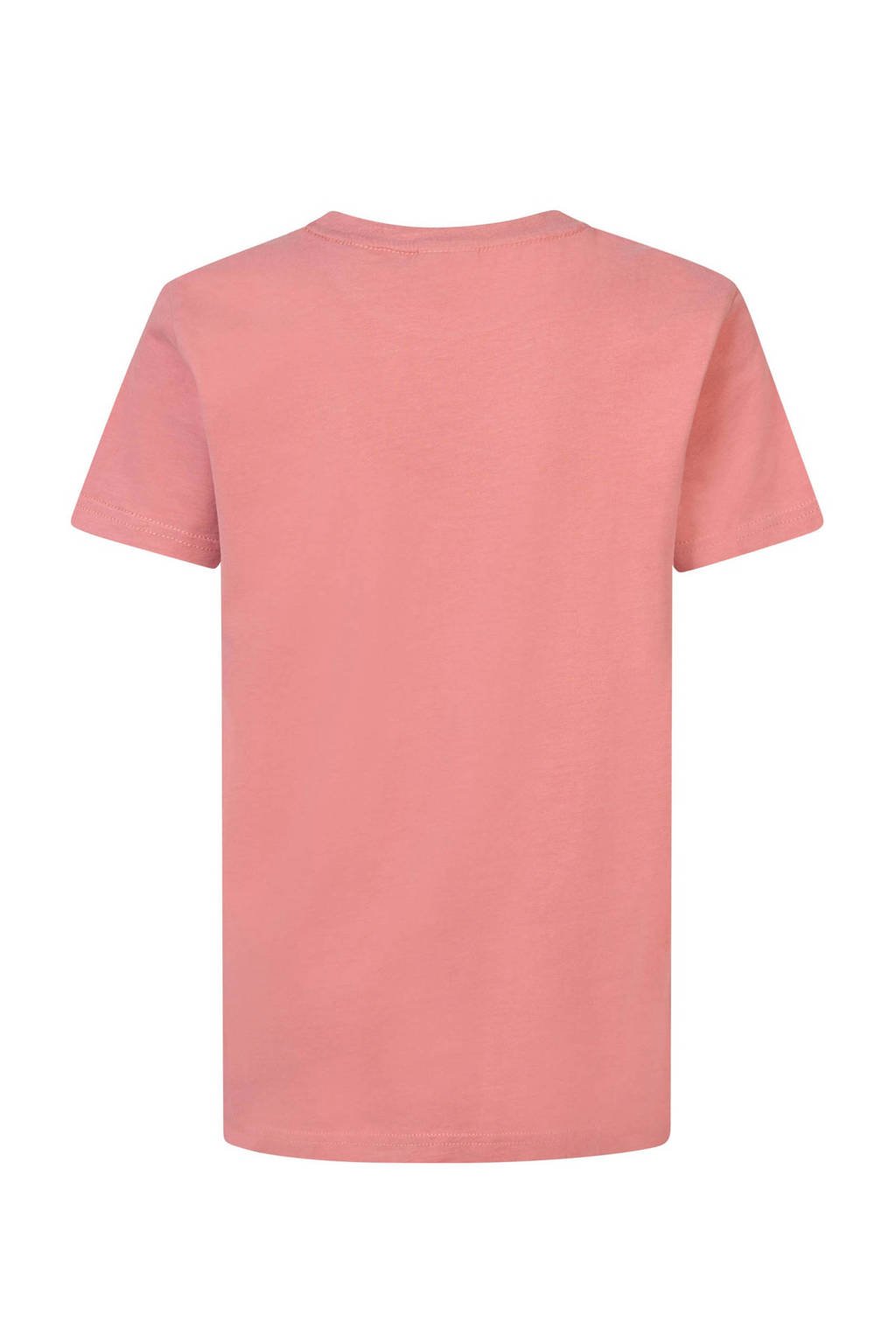 Petrol Industries T-shirt met logo lichtrood