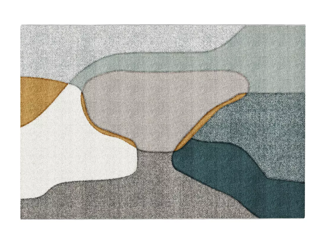 Tapis design à motifs abstraits - 160 x 230 cm - Multicolore - SUROVIA
