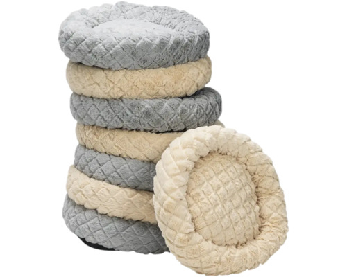 Kattenbed beeztees kattenbed 43 x 43 x 13 cm beige grijs
