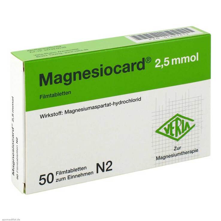 Magnesiocard 2,5 mmol Filmtabletten, 50 St