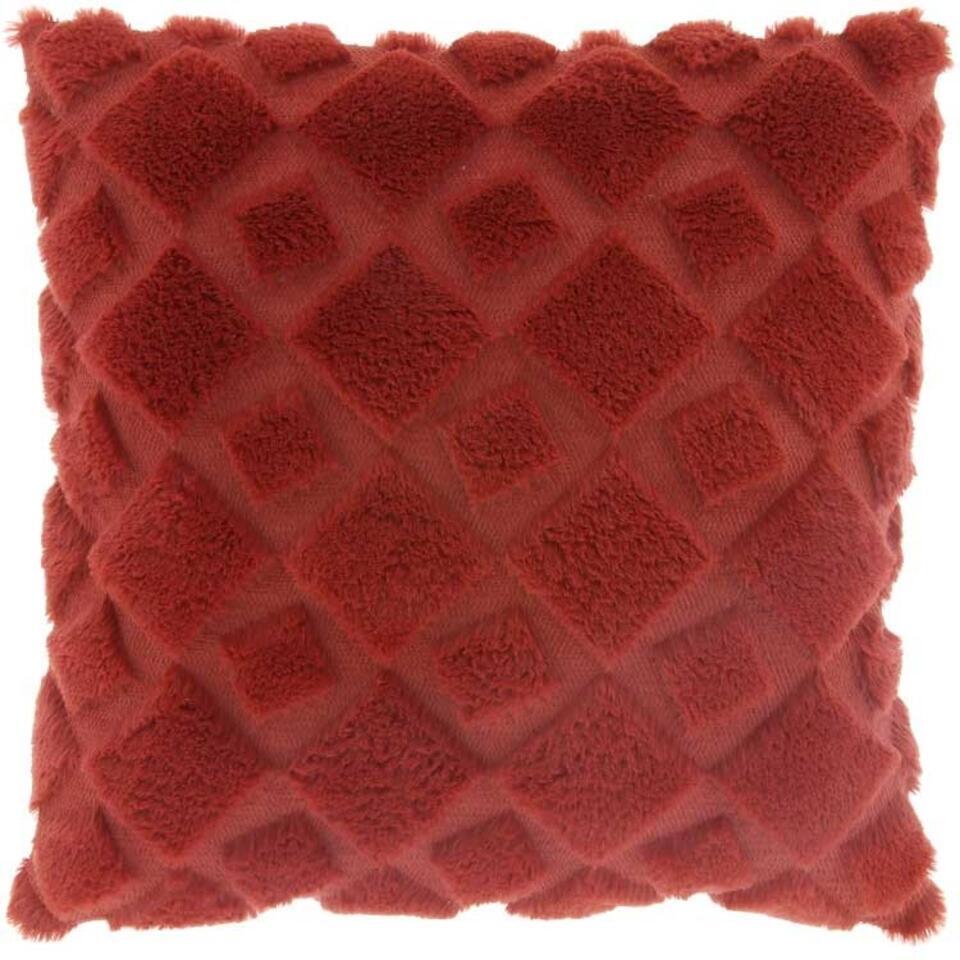 Unique Living - Kussen Fraser - 45x45cm - Rood