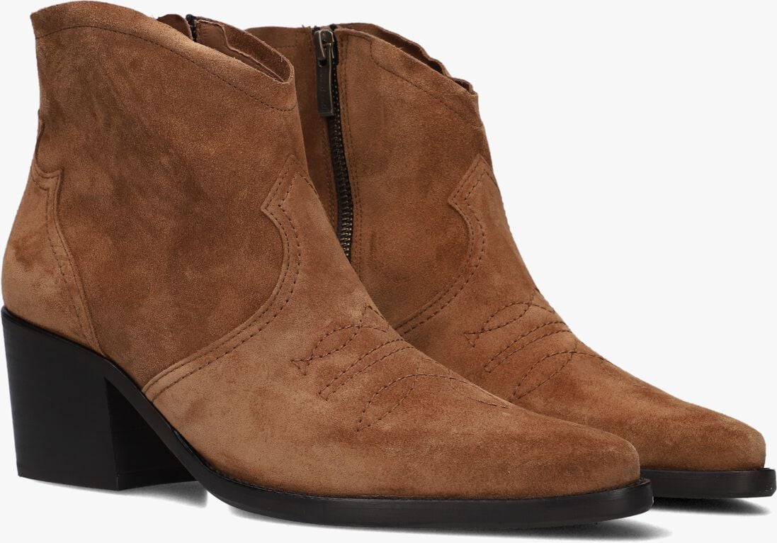 PAUL GREEN cognac paul green enkellaarsjes 8110