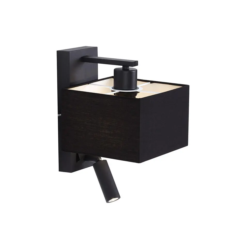Qazqa wandlampen puglia zwart e27