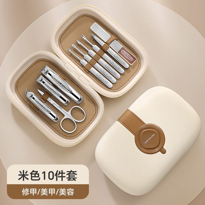 Choyu - Set van 10: Manicureset van roestvrij staal
