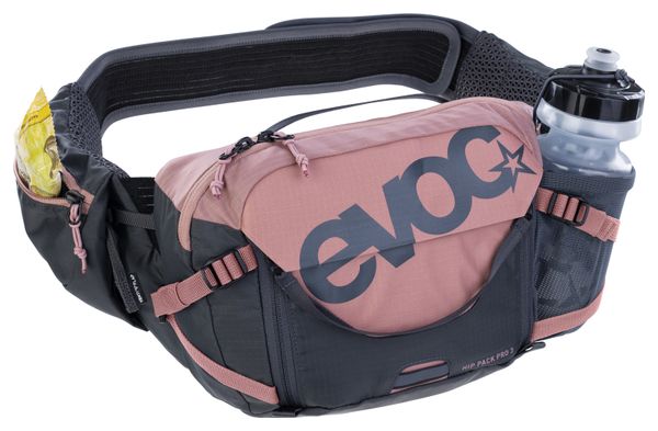 Ceinture Banane VTT Evoc Pro 3 Gris/Rose   Poche à Eau 1.5L