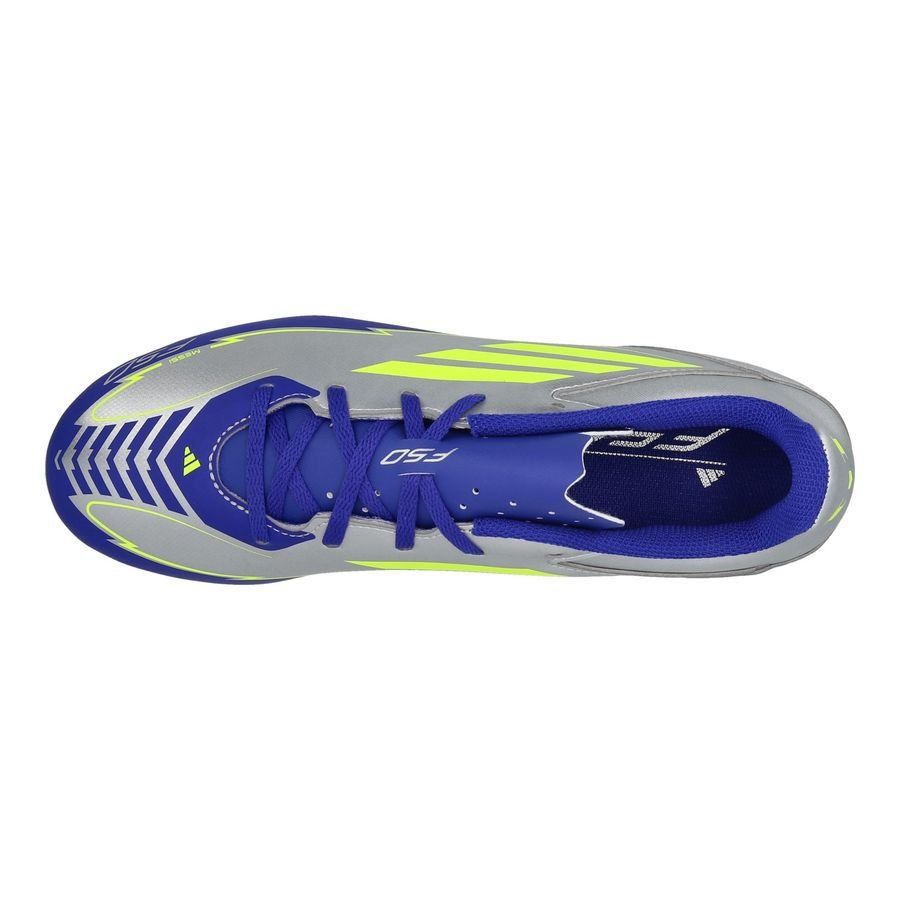 adidas F50 Messi Club FxG La Vida Rapida - Argenté/Jaune/Bleu