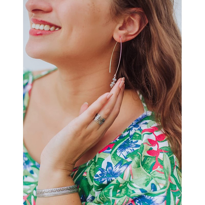 Boucles D'Oreilles  Labradorite Argent 925