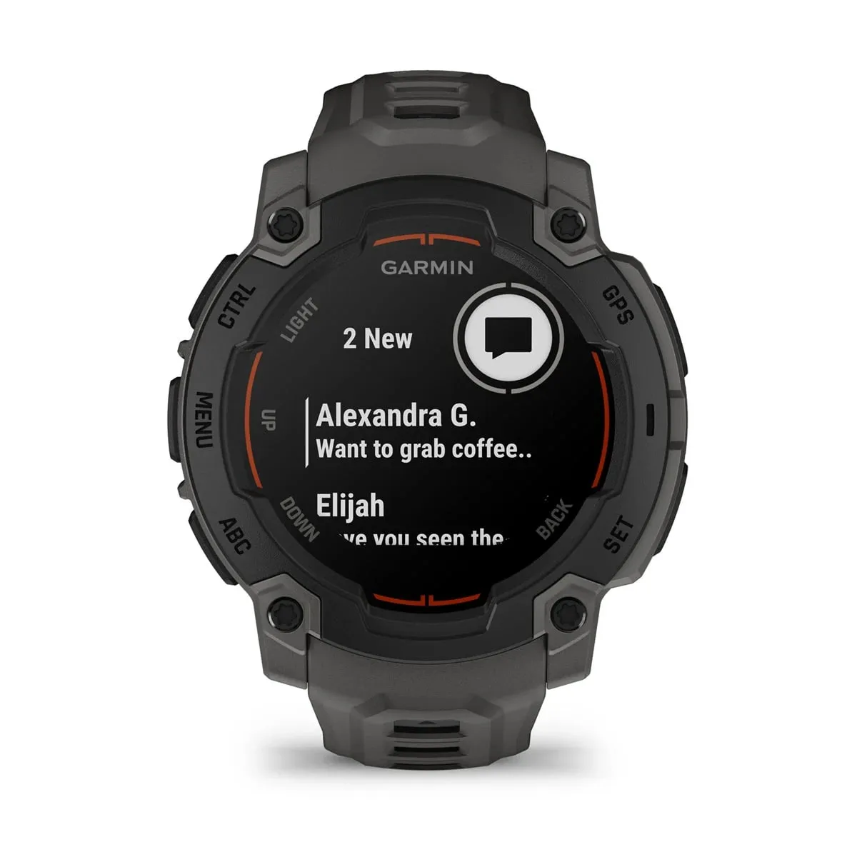 Garmin Instinct E, 45 Mm Black Bezel With Charcoal Band