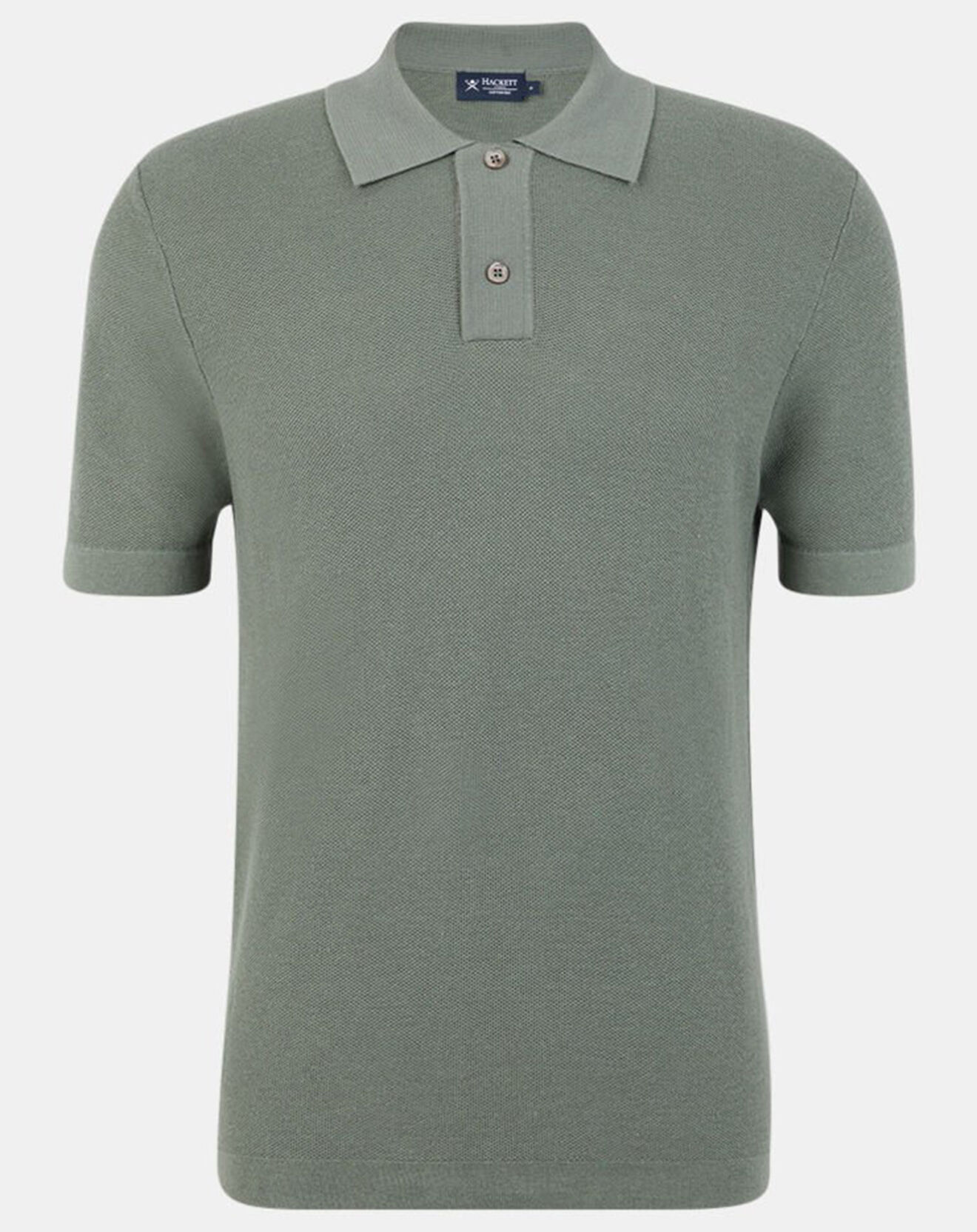 Hackett London Polo en Coton & Soie kaki