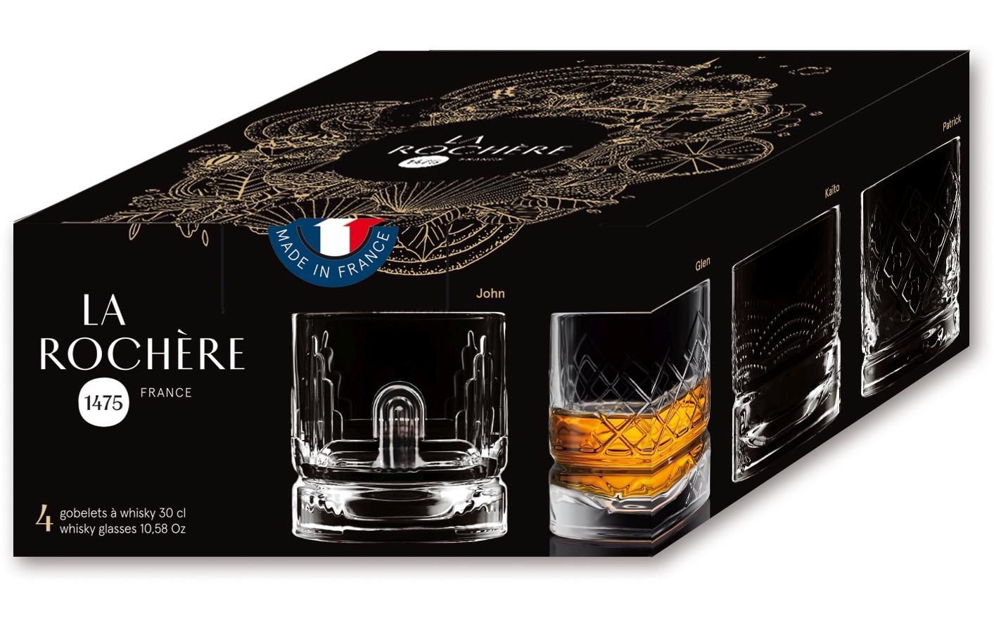 Whiskyglas Dandy 300 ml, 4 Stück, TransparentWhiskygläser Set