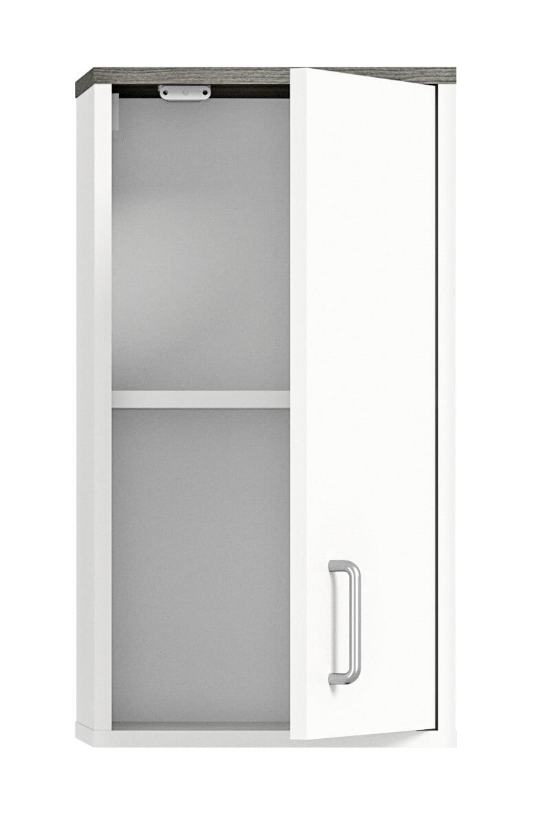 Hängeschrank Los Angeles Weiß/Rauchsilber NB