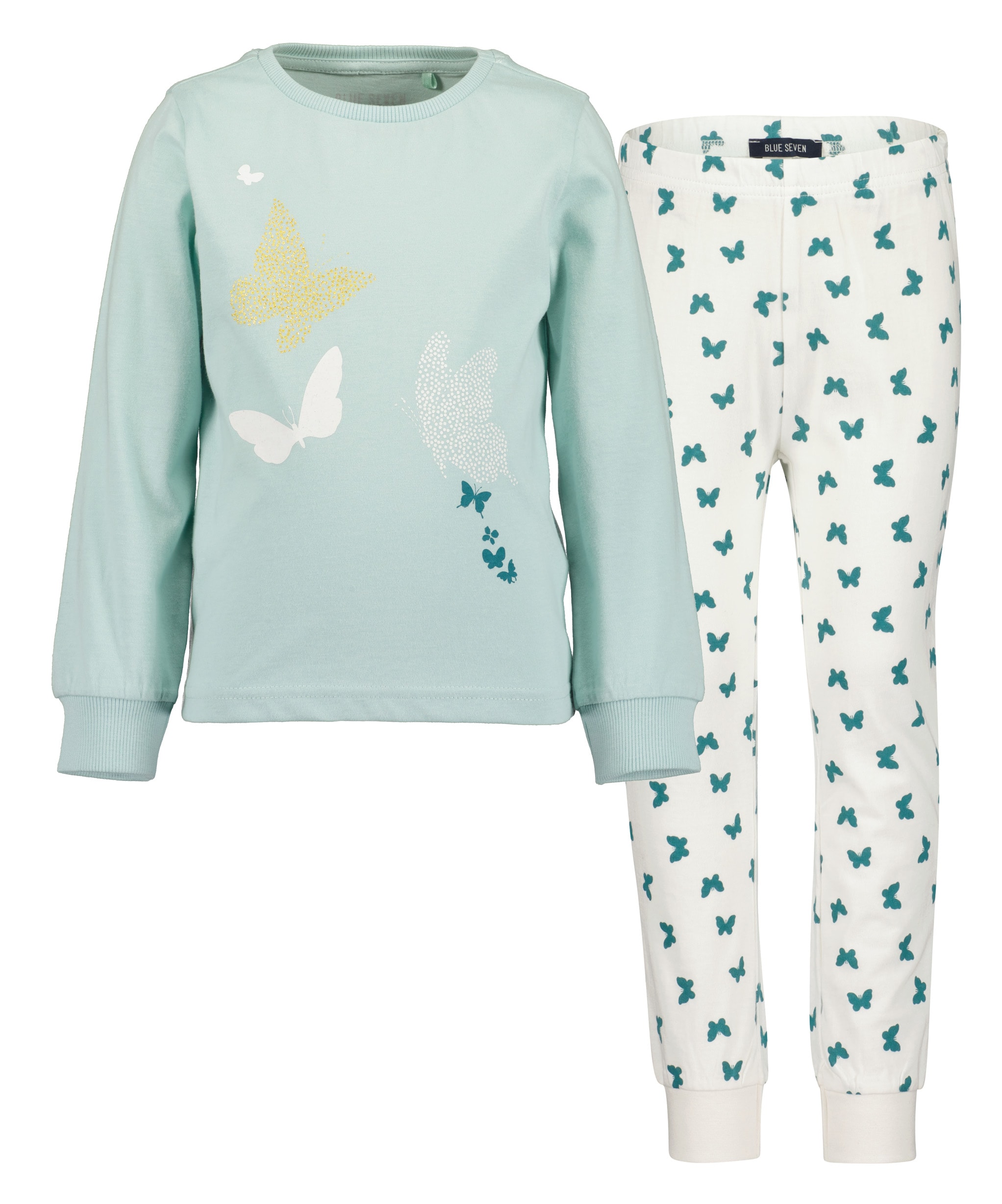 Blue Seven Pyjama Set, 2 Stk. tlg., mit tollen Schmetterlingsmotiven