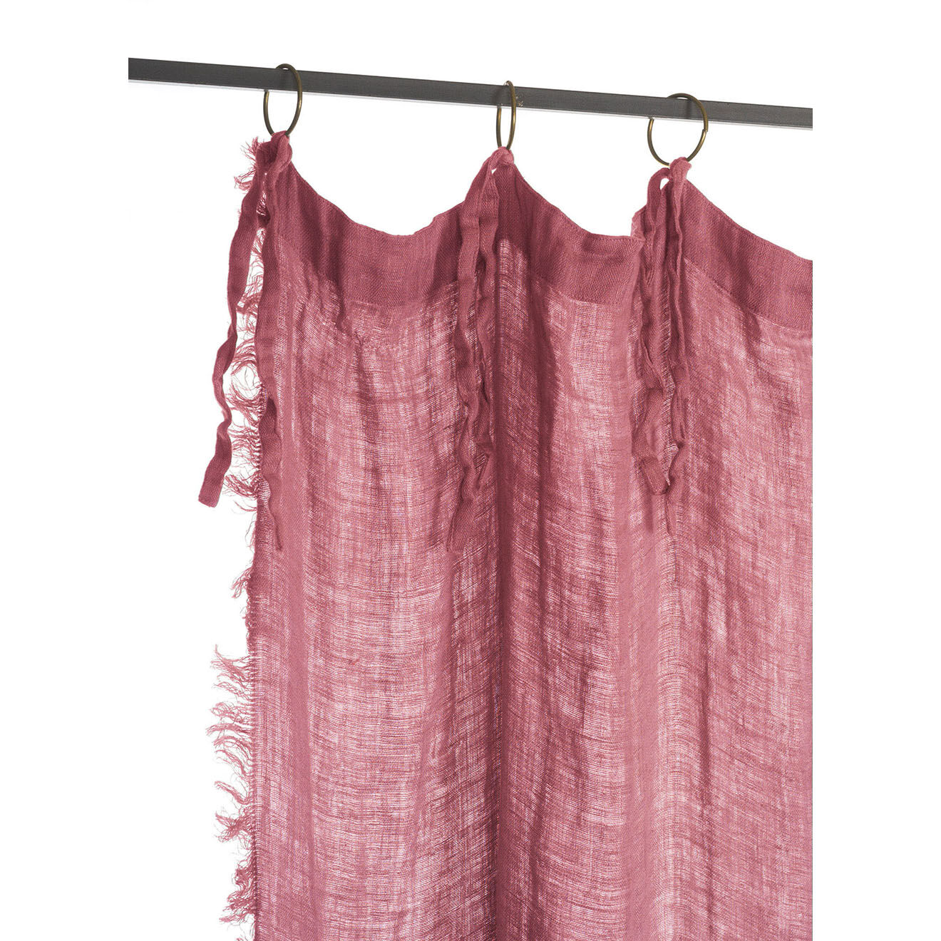 En Fil d'Indienne Voilage Double carmin - 140x280 cm