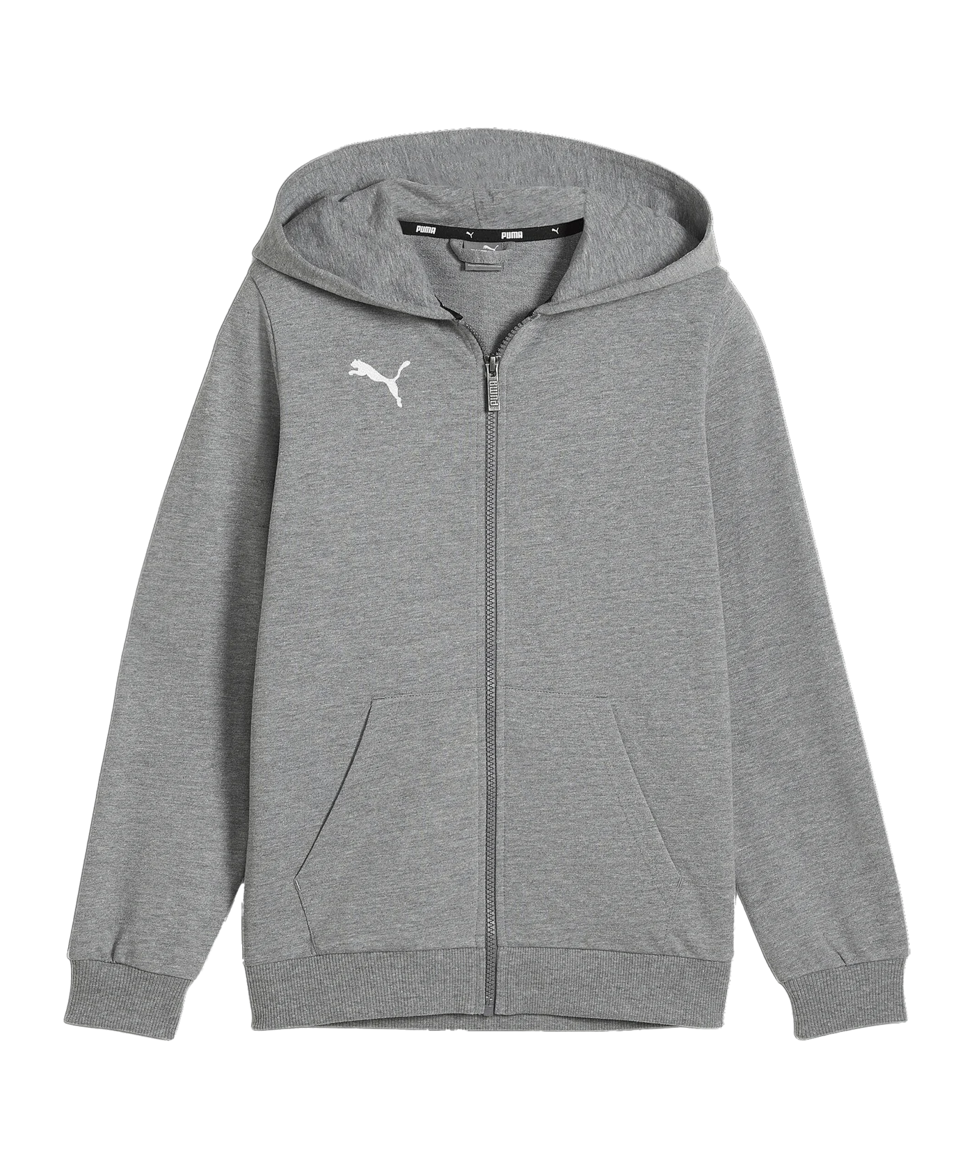 PUMA teamGOAL Casuals Kapuzenjacke Kids Grau F33