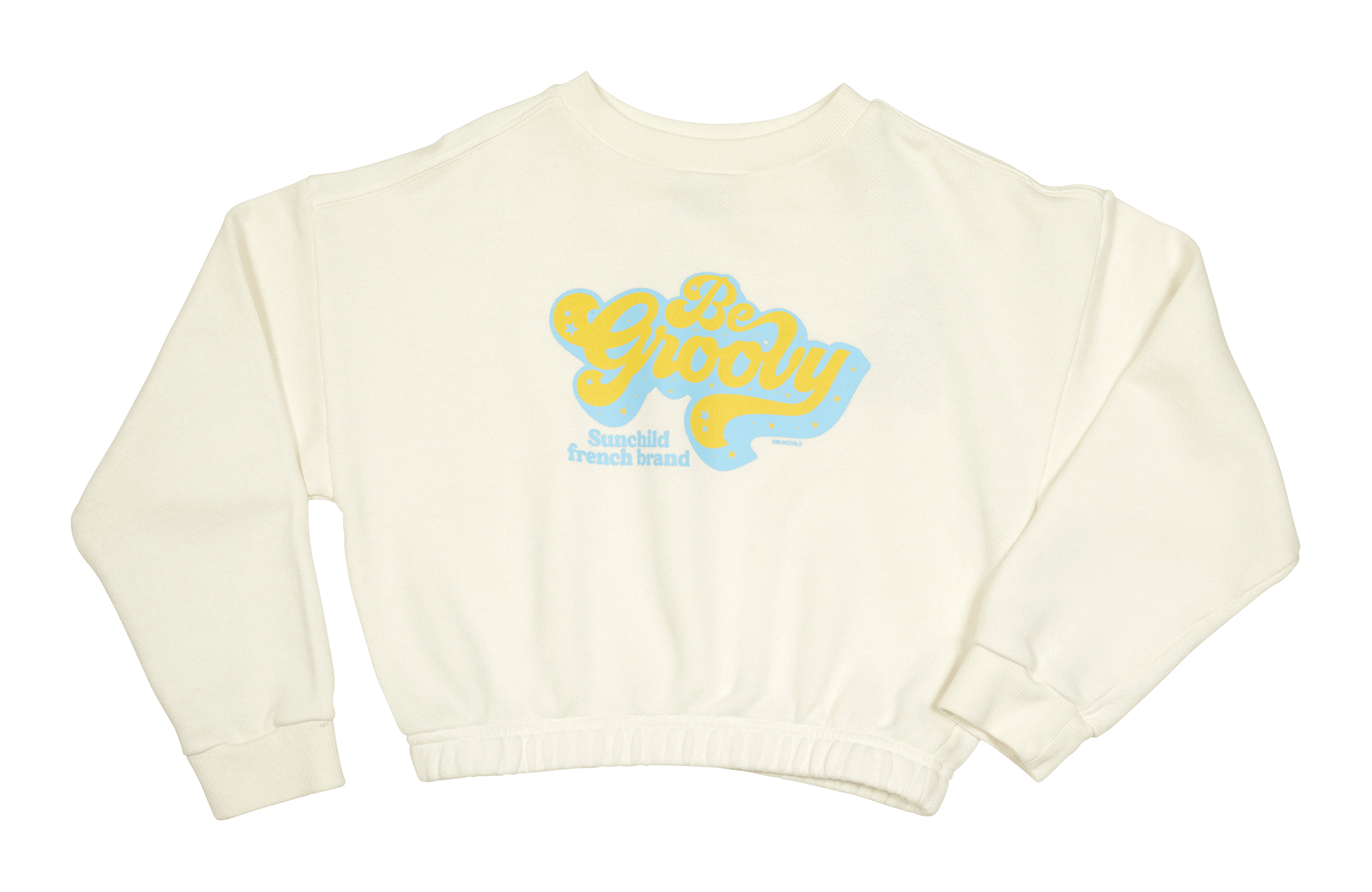 BRANCO - Sweat col rond à logo imprimé en coton| Blanc