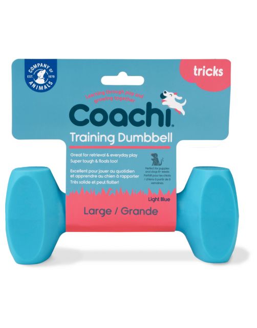 Coachi Training Dumbbell - Hondenopvoeding - Lichtblauw L