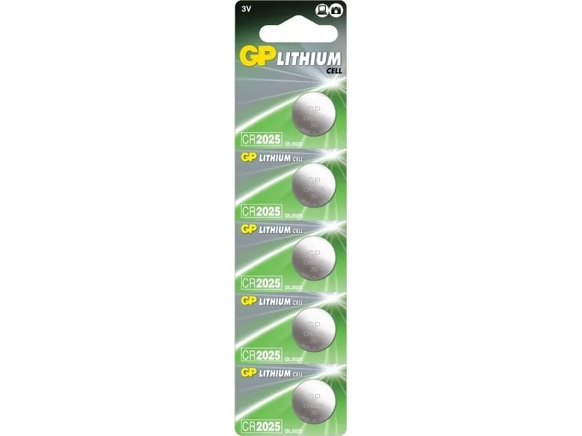 GP Lithium Cell Batteri CR2025 - 10-pak