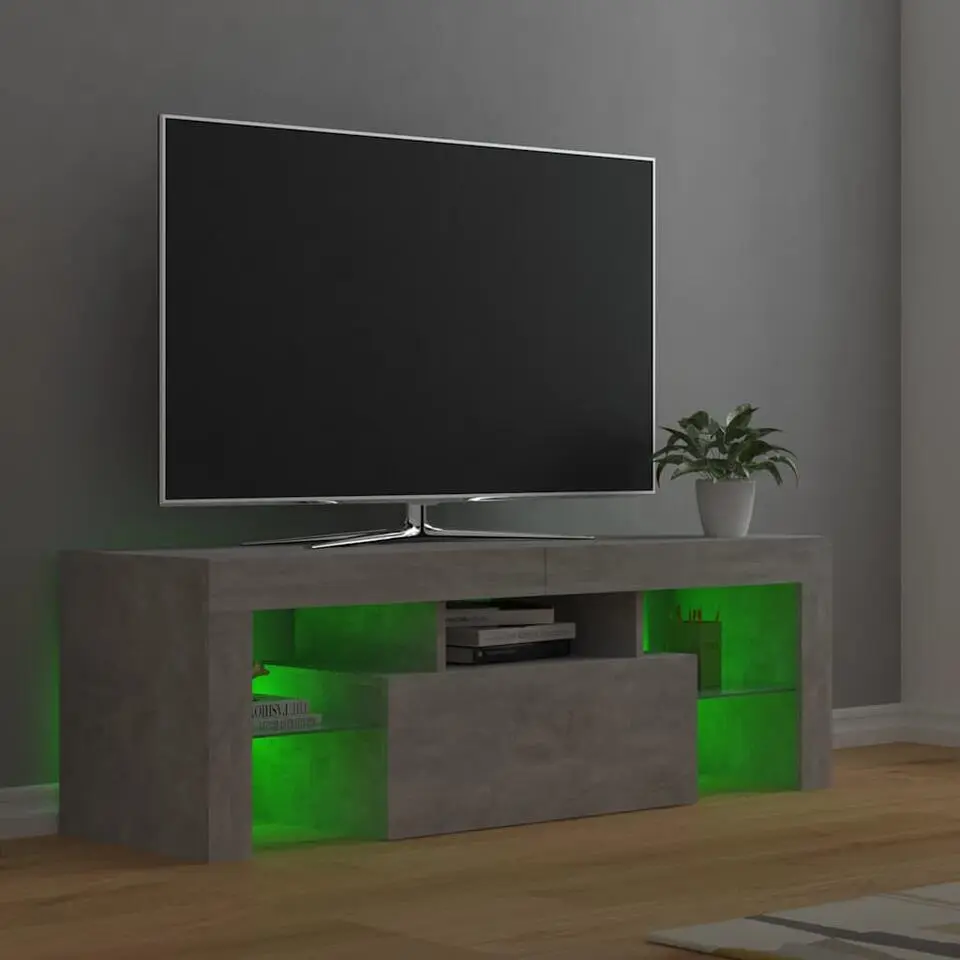 vidaXL - Tv-kast - Grijs - Bewerkt hout