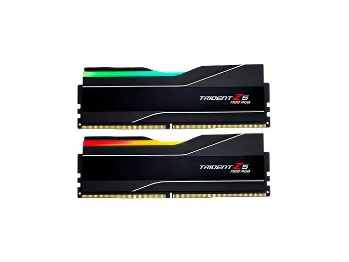 G.Skill Trident Z5 Neo RGB - DDR5 - sæt - 32 GB: 2 x 16 GB - DIMM 288-PIN - 6000 MT/s / PC5-48000 - CL30 - 1.35 V - ikke bufferet - ikke-ECC - mat sort