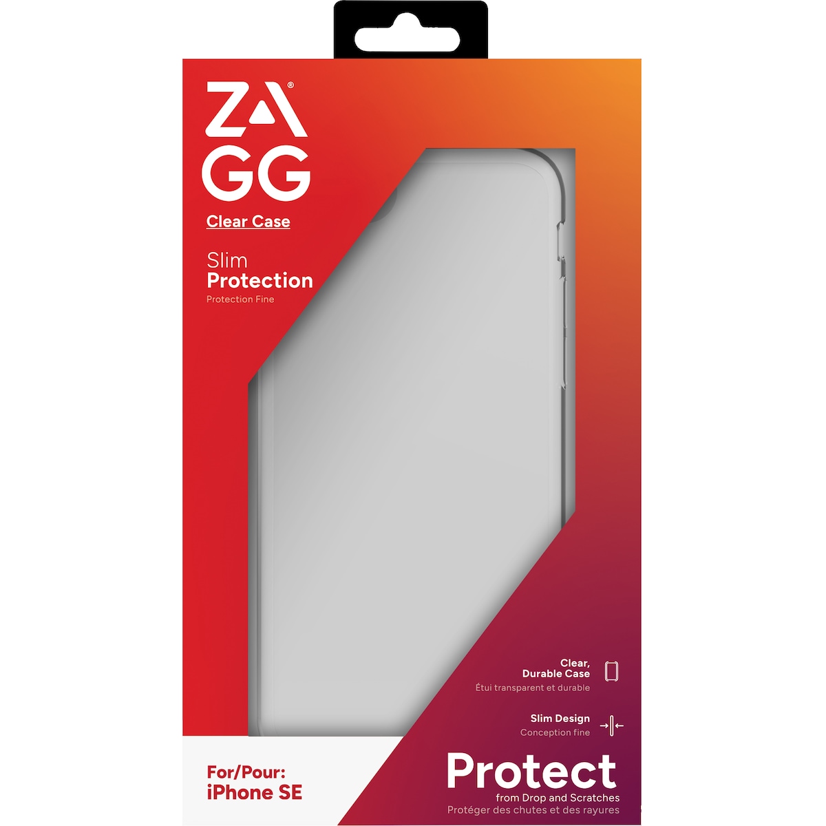 Zagg iPhone SE gjennomsiktig deksel