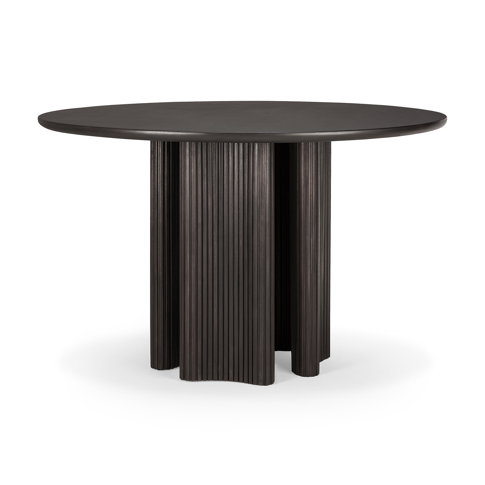Ethnicraft - Roller Max eettafel 150 rond  - donker mahonie