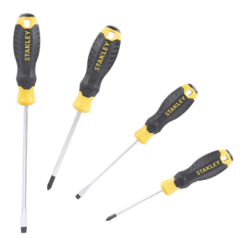Stanley schroevendraaierset Cushiongrip 4 delig
