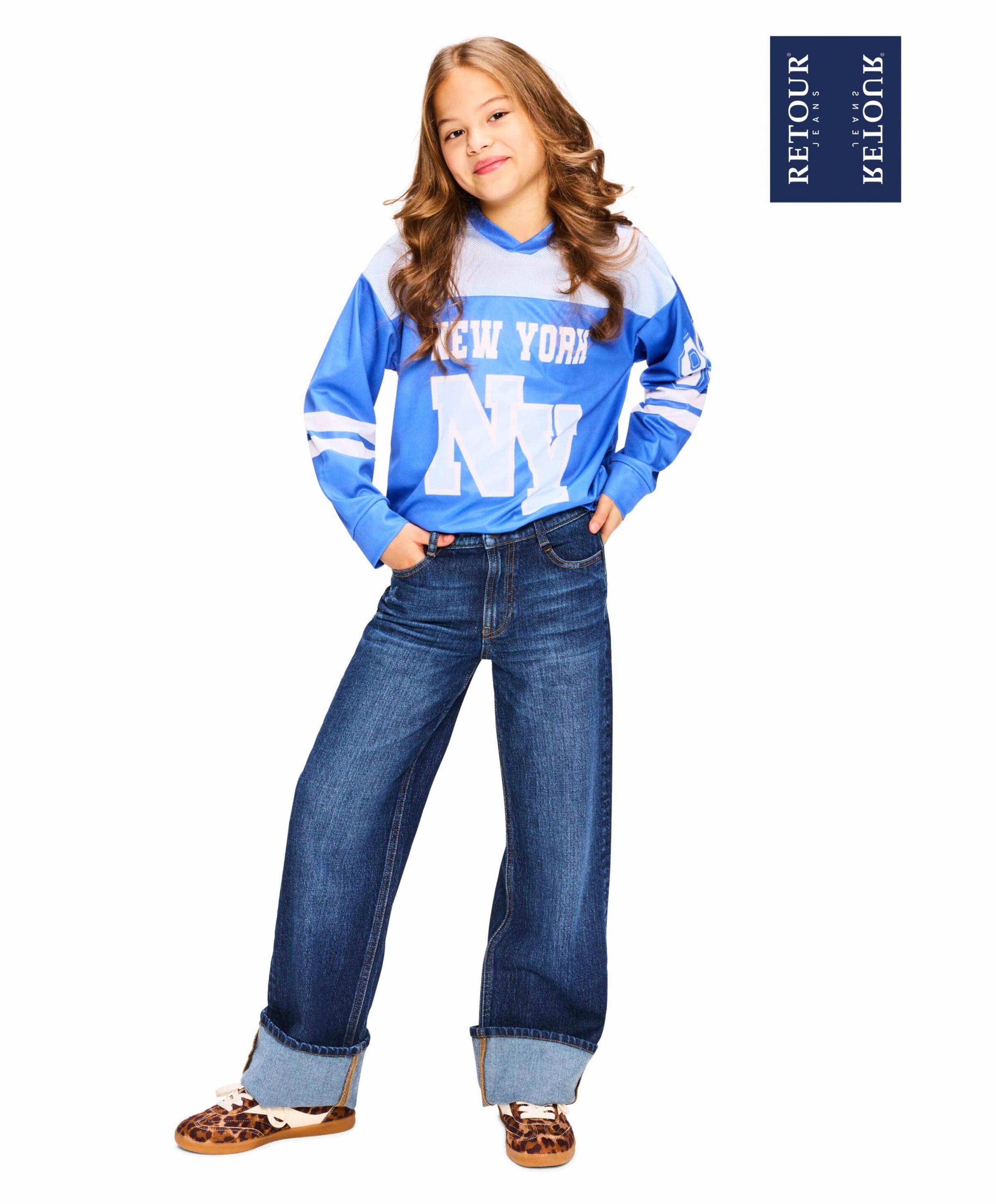 Retour Meisjes longsleeve blauw