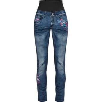 Crazy Sound Hose Print Leila Blue Damen