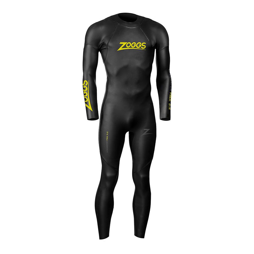 Zoggs OW FREE BZ - Combinaison intégrale 3/2/1.5 mm Homme black/yellow