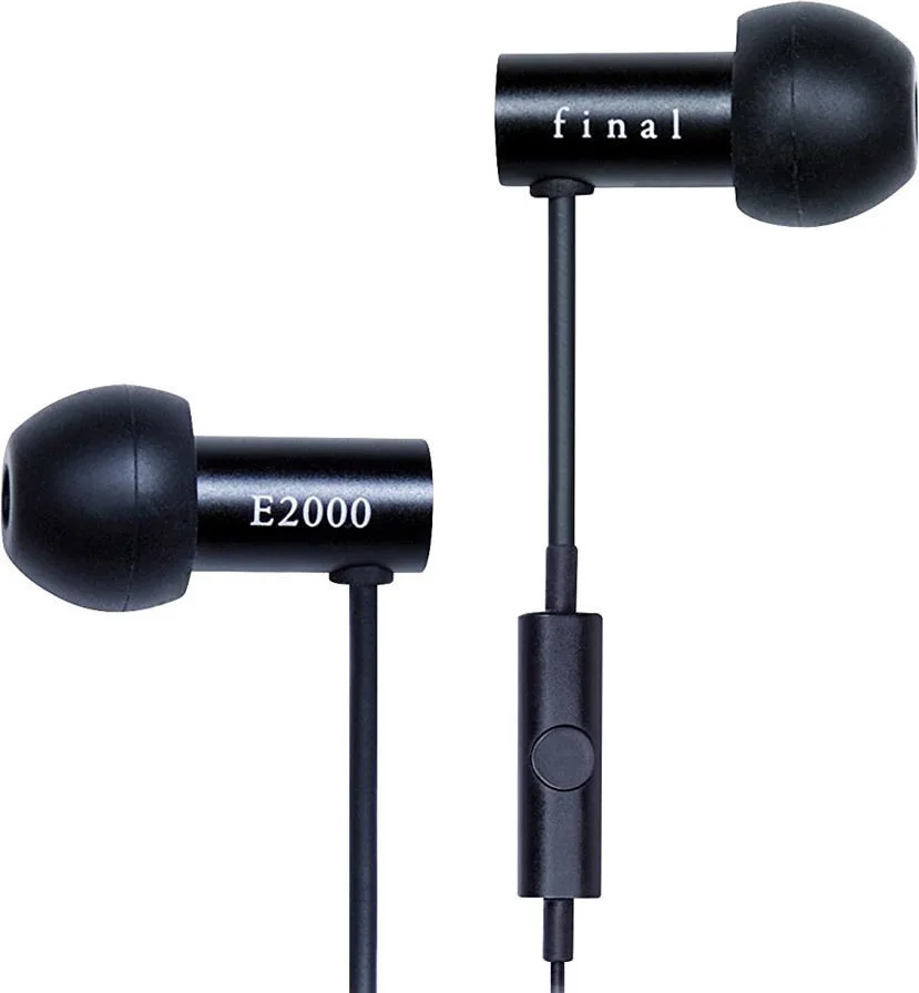 Final E2000C Micro Noir Écouteurs intra-auriculaires