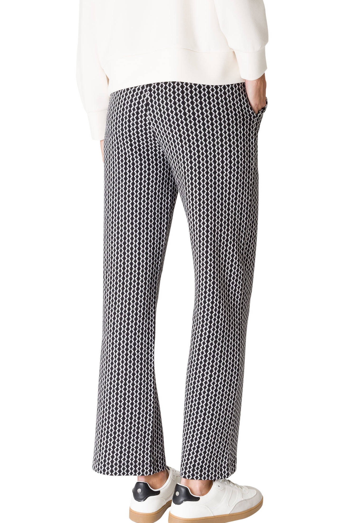 zero| Damen Strickhose mit weitem Bein 30 Inch