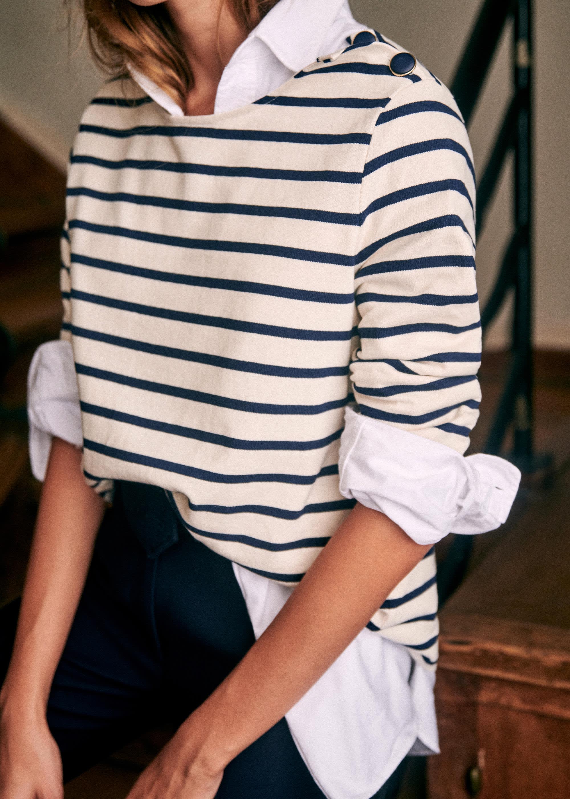Marinière Colette - Ecru / Marine - E-SHOP/SWEATS & MARINIÈRES Marinières 5905751