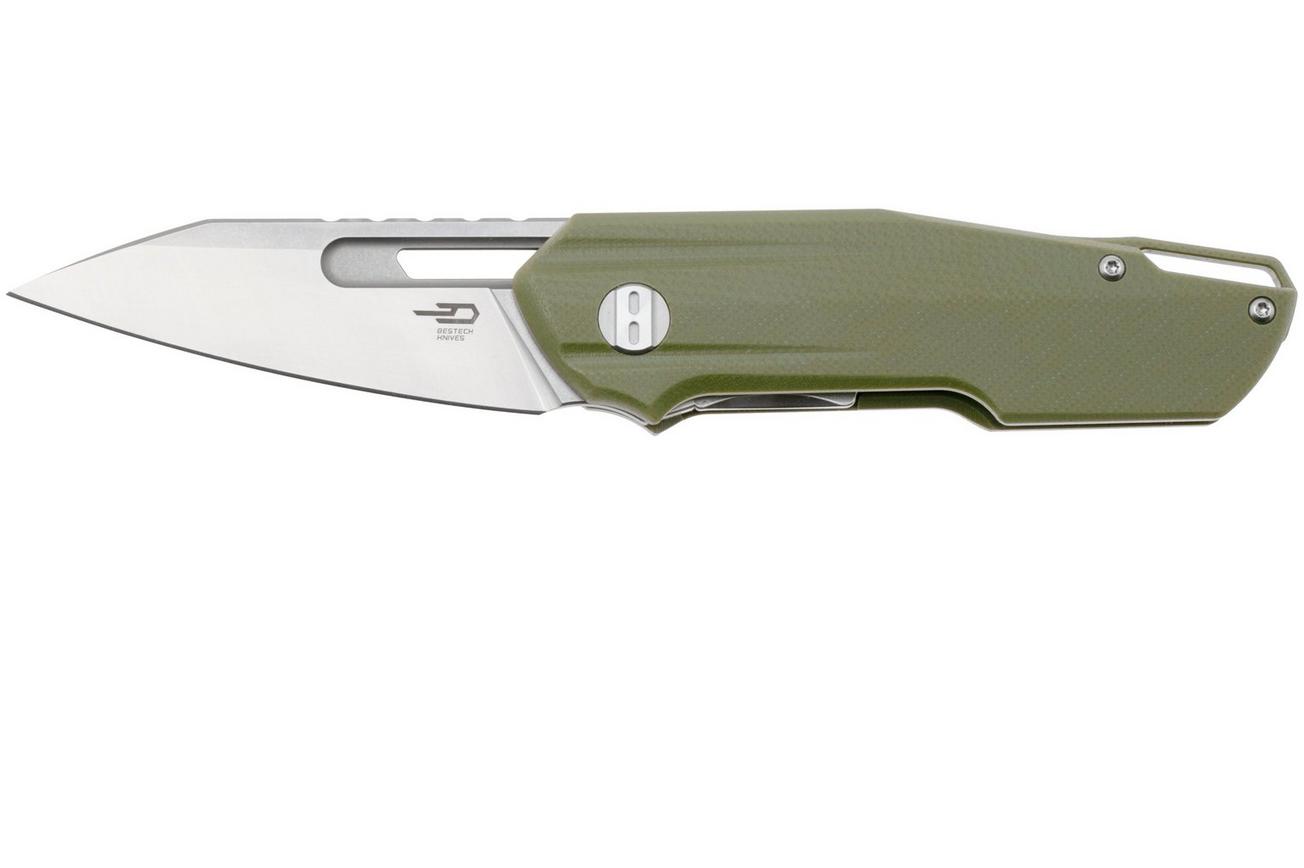 Bestech Toddler BG64B Satin 14C28N, Green G10, zakmes