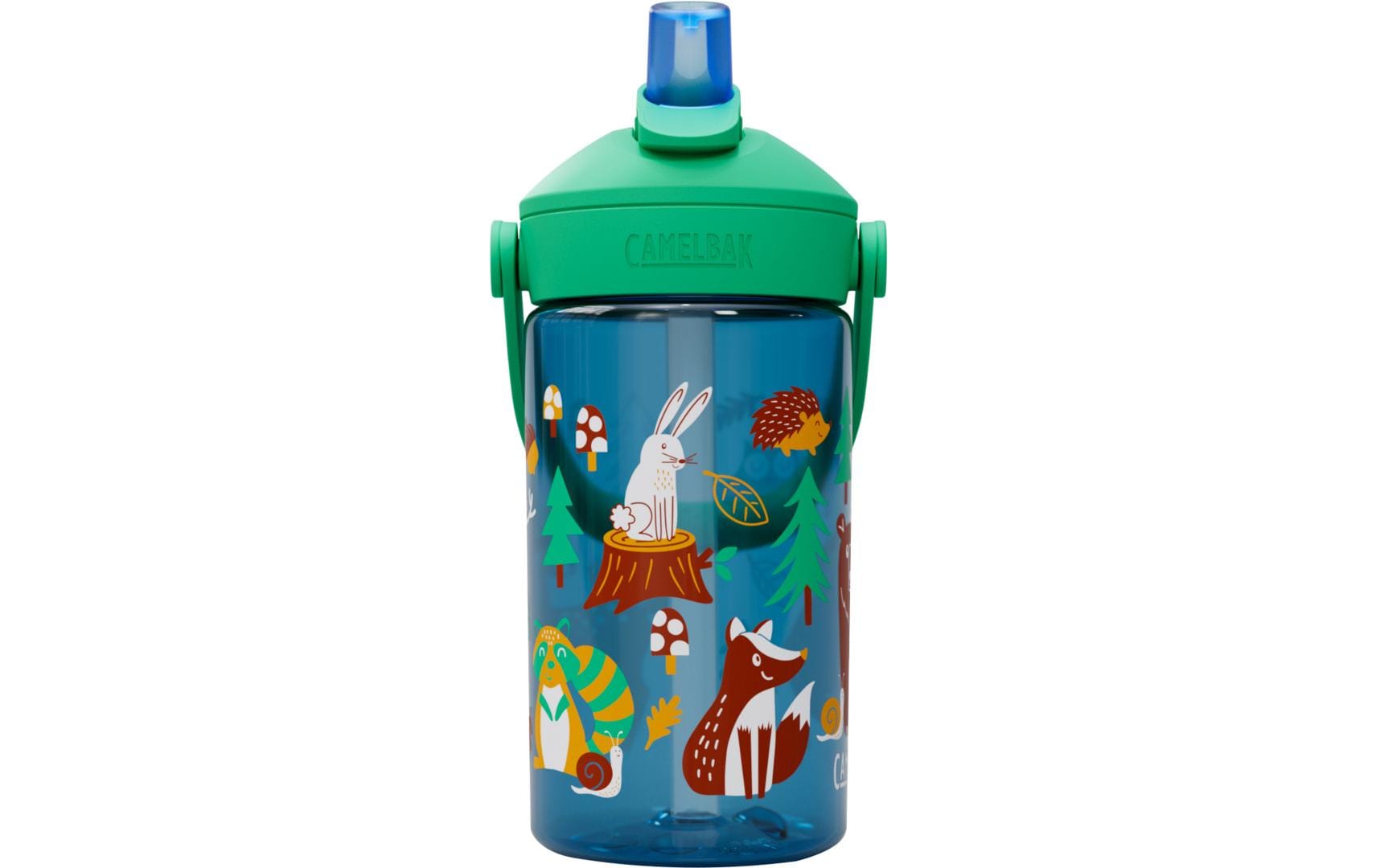 Trinkflasche Thrive Flip Straw Kids friendly forest 400 mlFlasche aus Tritan für Kinder