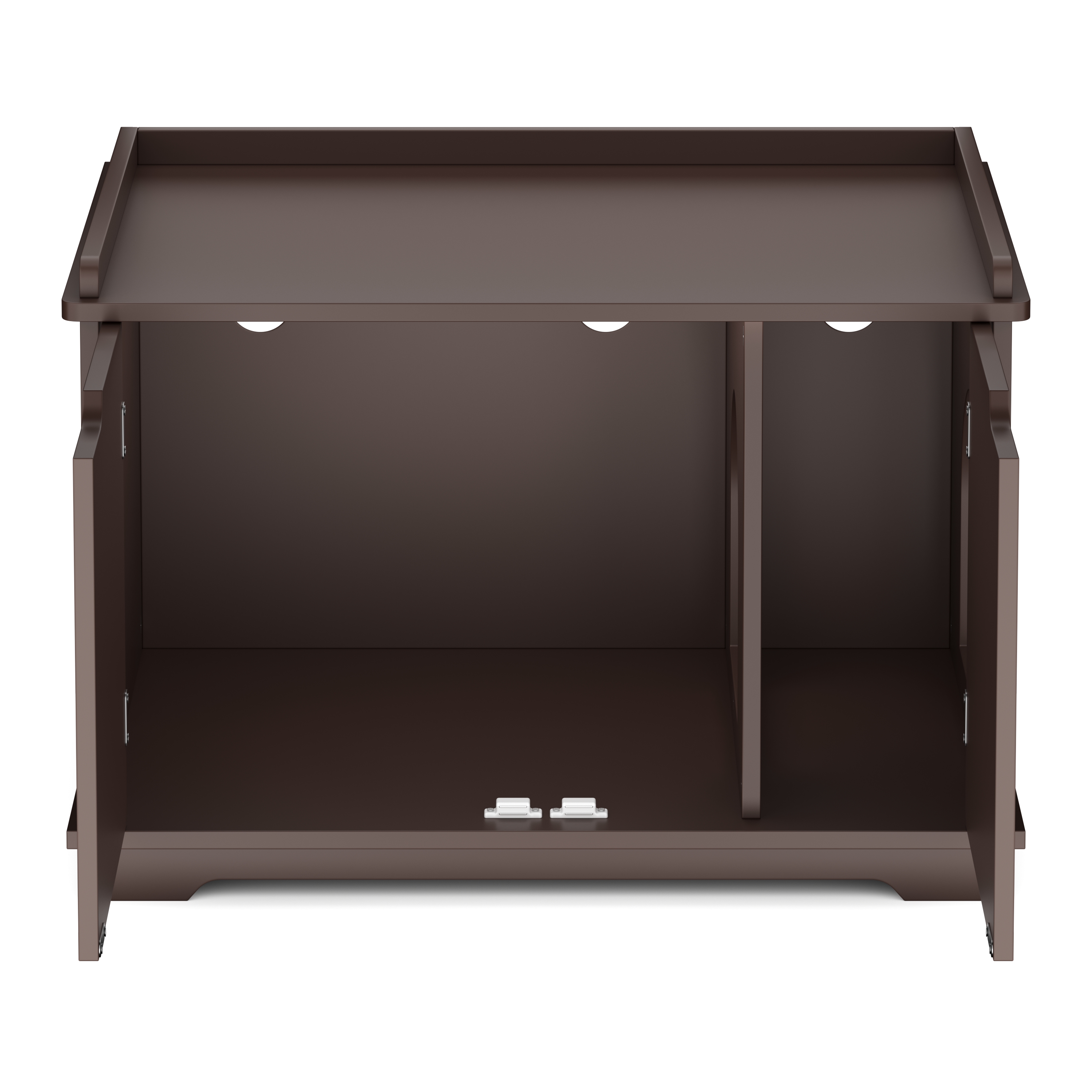 Katzenhaus für Katzentoilette 75 x 52 cm dunkelbraun