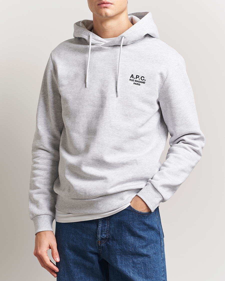A.P.C. Rue Madame Hoodie Heather Grey/Black