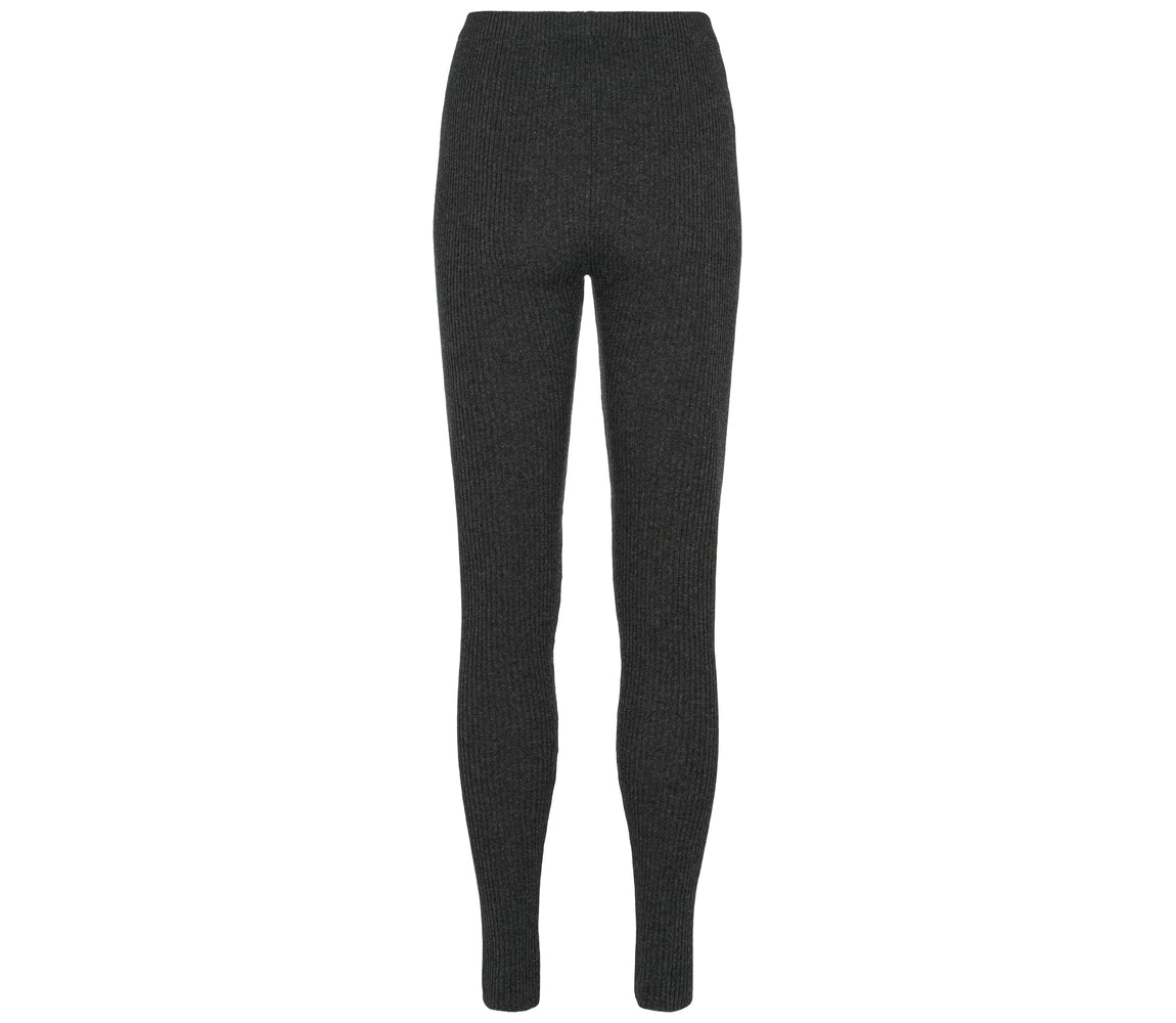 Pippi W, Kashmir Leggings - Black Grey Melange