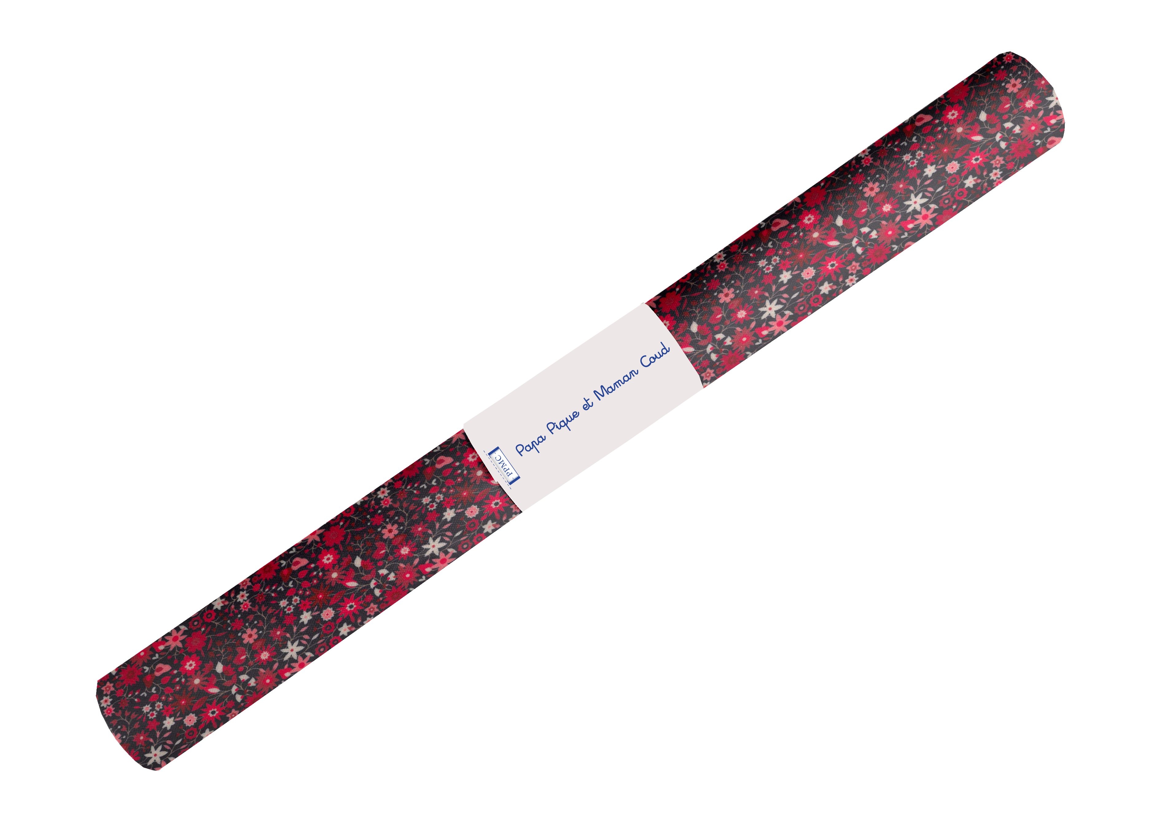 Coupon Tissu Enduit De 35Cm Ex2481 Seventies Rouge